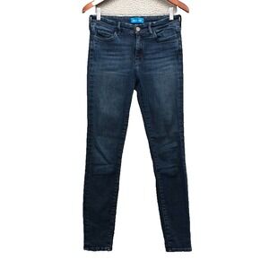 Mih Jeans Bodycon Skinny High Rise Womens 3 Blue Denim Stretch Mid Rise